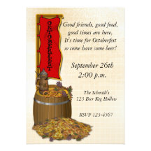 Oktoberfest Custom Invitations