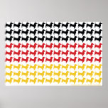 Oktoberfest/Dachshund Flag Posters