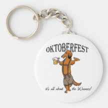 Oktoberfest Dachshund Key Chain