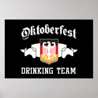 oktoberfest drinking team poster