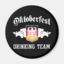 Oktoberfest drinking team refrigerator magnets
