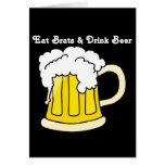 Oktoberfest Eat Brats & Drink Beer 2 Card