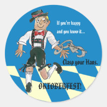 Oktoberfest Funny Stickers Personalized Labels