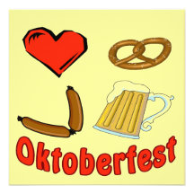 Oktoberfest Germany October Beer Deutschland Personalized Invitation