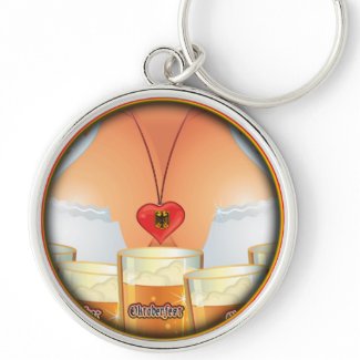 Oktoberfest Girl Keychain