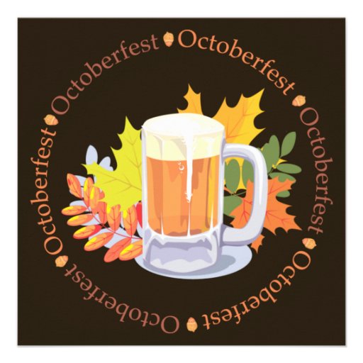 Oktoberfest in the Round Invitation (front side)