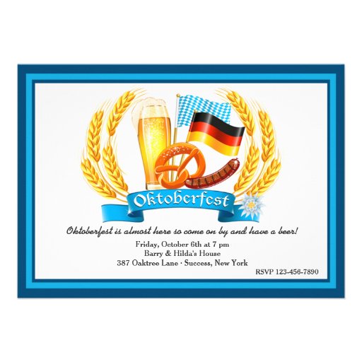 Oktoberfest Ingredients Invitation
