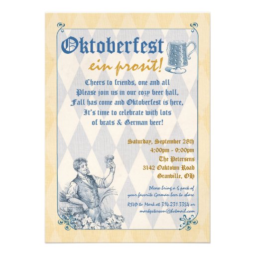 Oktoberfest Invitation (front side)