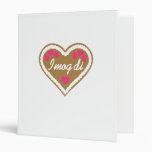 Oktoberfest lebkuchen heart 3 ring binder