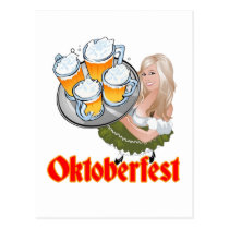 Oktoberfest Mädchen postcards