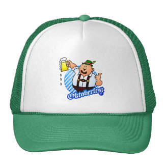 Oktoberfest - man in lederhosen trucker hat