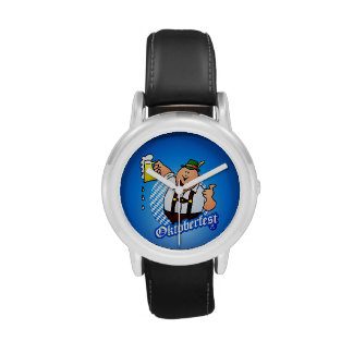 Oktoberfest - man in lederhosen wristwatch