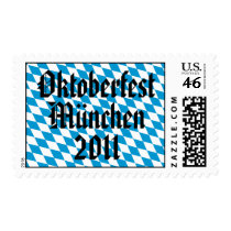 Oktoberfest München 2011 Bavaria Flag Postage Stamps