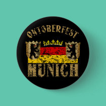 Oktoberfest Munich Distressed Look Design buttons