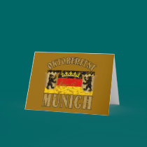 Oktoberfest Munich Distressed Look Design cards