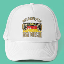 Oktoberfest Munich Distressed Look Design hats