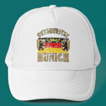Oktoberfest Munich Distressed Look Design hats