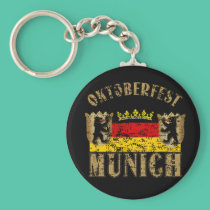Oktoberfest Munich Distressed Look Design keychains