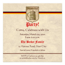 Oktoberfest Party Custom Invite
