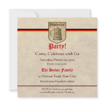 Oktoberfest Party Custom Invite
