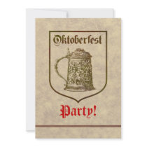 Oktoberfest Party Custom Announcement