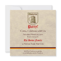 Oktoberfest Party Personalized Announcement
