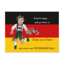 Oktoberfest Party Invitation Postcards by zooogle Oktoberfest Party Invitation Postcards