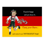 Oktoberfest Party Invitation Postcards postcards