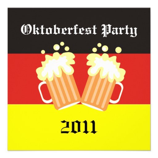Oktoberfest Party Invitations (front side)