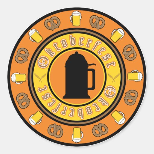 Oktoberfest Pegatina Redonda