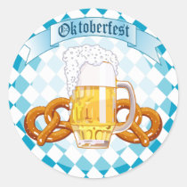 Oktoberfest Pretzels & Beer stickers
