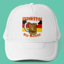 Oktoberfest Size Matters Fun Tshirt hats