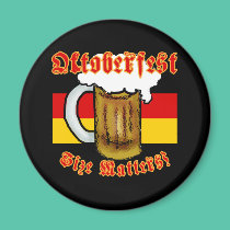 Oktoberfest Size Matters Fun Tshirt magnets