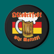 Oktoberfest Size Matters Fun Tshirt magnets