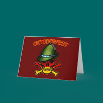 Oktoberfest Skull and Crossbones Design cards