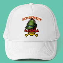 Oktoberfest Skull and Crossbones Design hats