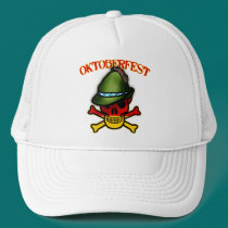 Oktoberfest Skull and Crossbones Design hats