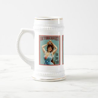 Oktoberfest ~ Vintage Bavarian Advertising Poster Mug