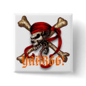 Ol Pirate Skull, YAARGG! buttons by EAR52069 Ol Pirate Skull, YAARGG! buttons