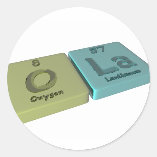 ola as Oxygen O  and Potassium K Sticker