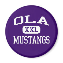 Ola - Mustangs - Ola High School - Ola Arkansas magnets