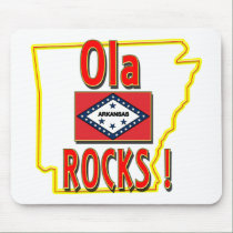 Ola Rocks ! (red) mousepads