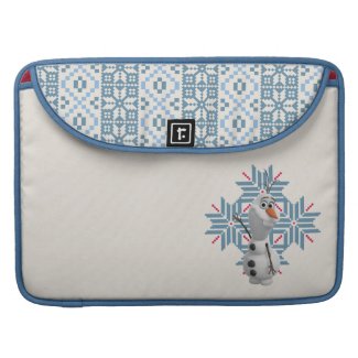 Olaf - Blue Snowflake Sleeves For MacBook Pro