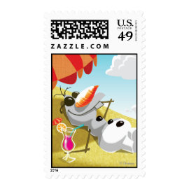 Olaf Chillin' in the Sunshine Postage Stamp
