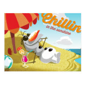 Olaf Chillin' in the Sunshine Postcards