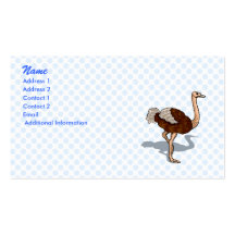 Olaf Ostrich Business Cards