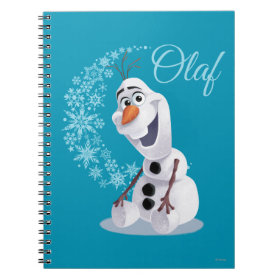 Olaf Snowflakes Spiral Note Book