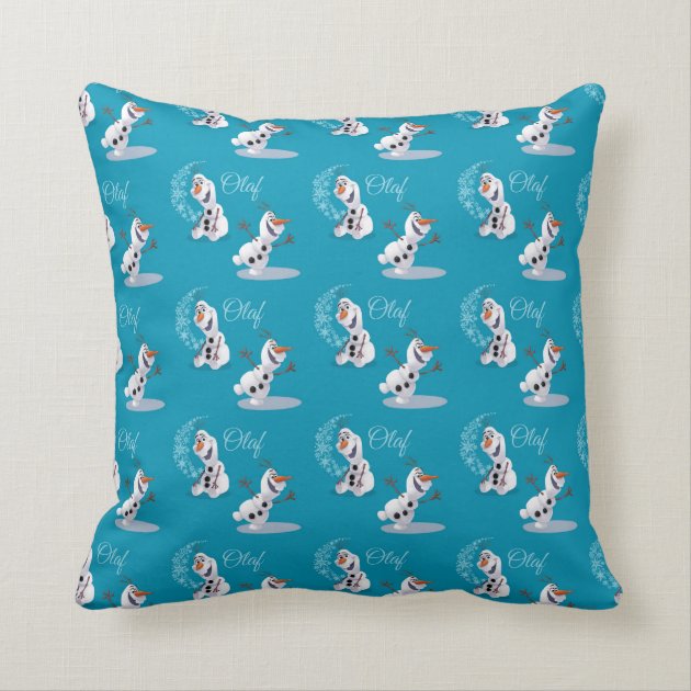 Olaf Snowflakes Throw Pillow-1