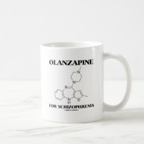 Olanzapine For Schizophrenia (Chemical Molecule) mugs