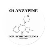 Olanzapine For Schizophrenia (Chemical Molecule) Sticker